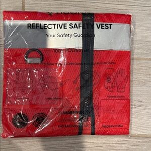Reflective Safety Vest for Men - Red